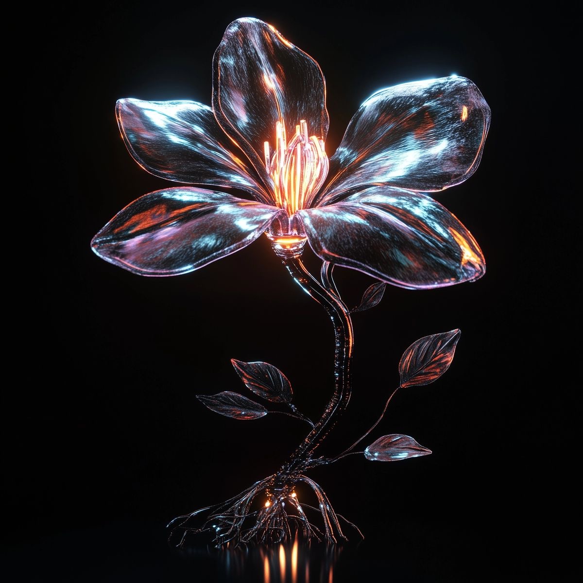 Glowing flower